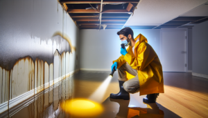 Burst pipe water damage and plumbing leak repair in Ormond Beach FL residential property